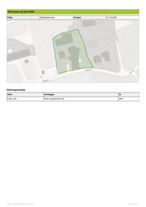 Kart som viser naturtyper på land (NIN) for et dekningsområde, inkludert en oversikt over terreng og vegnett.