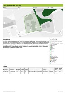 Et skogressurskart (SR16) som viser et område med vegetasjonsdekke, terrengmodell og statistiske data om skogen.