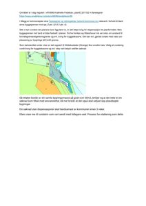 Kartutsnitt fra et arealplanleggingsdokument som viser reguleringer, friteksedeler og byggegrenser.