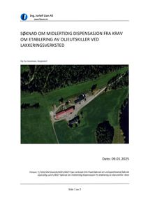 Et flyfoto av et landbruksområde med en bygning, som er merket som 'Fig 0 a Lassemoen, Norgeskart' i teksten over bildet.