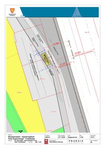 Situasjonsplan/reguleringskart som viser tomtens beliggenhet, grenser, avstander til vei og naboeiendom, samt plassering av Tesla Supercharger-anlegget.