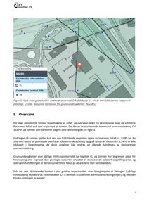 Kart over geotekniske undersøkelser (NADAG) med tegnforklaring og lokalisering av bygninger og veier.