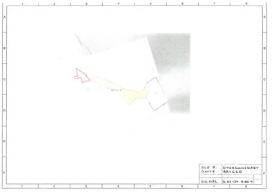Situasjonskart som viser tomtens form og grenser (137/4/0) i forhold til nabolag og vei.