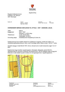 Situasjonsplan som viser eiendommen gbnr. 139/7 med eksisterende og planlagt bygning.