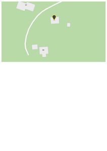 Situasjonsplan som viser tomt med flere bygninger (merket 67, 69, 71) og en vei.