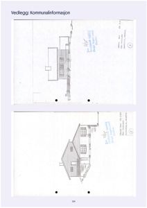 Bildet viser to håndtegnede fasadetegninger av en bygning, sett fra ulike vinkler.