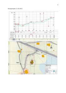 Situasjonsplan som viser bygningens plassering i forhold til omgivelsene, inkludert topografi, vei og vann. Planen inneholder også en horisontal kurve (HOH) og en tegnforklaring.