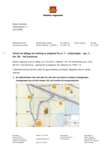 Situasjonsplan som viser vegforbindelse, eiendomsgrenser og tomtsplassering i forhold til eksisterende infrastruktur.