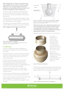 Teknisk instruksjon og tegning for installasjon og montering av et slamtømmingsanlegg, inkludert dimensjoner og monteringsmetoder.