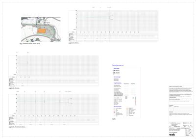 Situasjonsplan med bygning, vegnett og grøntområder