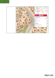 Bildet viser et digitalt kart eller en situasjonsplan med eiendomsinndeling, veier og et vindu med trafikkdata.
