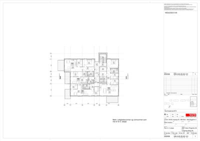 Etasjeplan (2. etasje) med romnummer og inngangsplassering