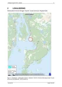 Oversiktskart (nedofilografert) som viser lokalisering av Steinbruddet til Amrock AS i Tysvær kommune.