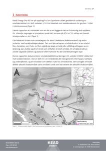 Situasjonsplan som viser tomtens beliggenhet i forhold til omgivelsene, inkludert topografi og nabolag.