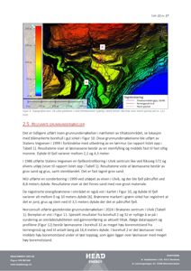 Topografisk kart over Ulvik sentrum med overlagte borehull og terrengprofiler.