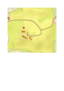 Kart med topografiske linjer, vei (Lillevegen) og plassering av eiendom 'Dalhøvd' med bygninger.