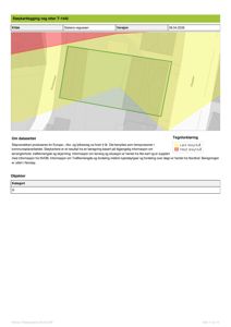 Støykart over veg etter T-1442 som viser støysoner i et nabolag.