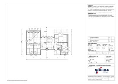 Etasjeplan (Plan H01) for borettslagsselskapet Bålpveien 28, som viser romfordeling og arealoppdeling.