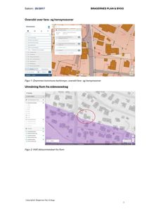 Bildet viser kart fra Drammen kommune som viser fare- og hensynssoner, samt et aktsomhetskart for flom.