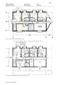 Bildet viser to etasjeplaner (Plan 2) for en bolig, med romfordeling, dimensjoner og innredning.