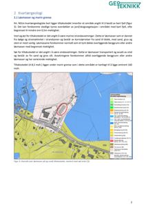 Kart over kvartærgeologiske løsmasser i området rundt tiltaksstedet, med en rød sirkel som markerer selve tiltaksstedet.