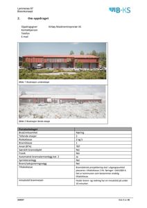 To illustrasjonsbilder av et bygg (Lammnes 87) i 3D-visualisering, vist fra utsiden med bil og omgivelser.