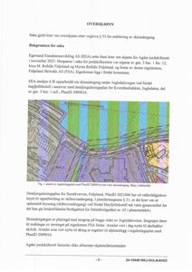 Et utsnitt fra en reguleringsplan som viser et skianlegg (skiundergang) i forhold til veier og eiendomsgrenser.