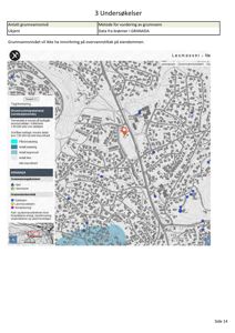 Et kart som viser grunnvannspotensiale og lokalisering av brønner i et område.