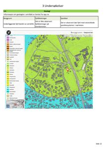 Geologisk kart over området med informasjon om berggrunn og fjellblootninger.