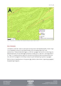 Bergartskart (topografisk kart) som viser terrengform, høyder og geologi i et område.