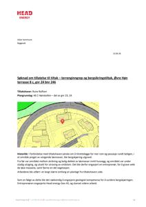 Situasjonsplan eller kart som viser tomtens beliggenhet, gnr/bnr og omgivelsene.