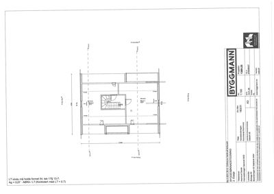 Etasjeplan (2. etasje) som viser romfordeling, stueplassering og mål.