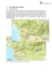 Oversiktskart over et kartlagt område i Kvinnherad kommune, med topografi og skredfareområder markert.