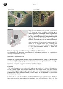 Bildet viser to flyfotografier (fra 2021 og 2015) av et byggeområde, samt en situasjonsplan som viser eiendomsnummer og vassdrag.