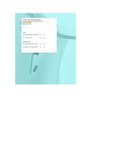 Kartutsnitt med topografiske kurver og et bygningssymbol, med en popup-vindu som viser koordinater og bildealternativer.