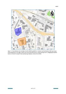 Oversiktskart (situasjonsplan) som viser tomtens plassering i forhold til nabolag, veier og andre eiendommer.