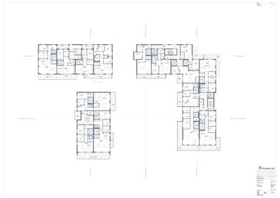 Etasjeplaner som viser romfordeling og funksjoner i ulike etasjer av en bygning.