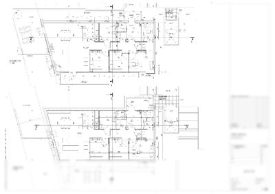 Plantegning som viser romfordeling og dimensjoner for 1. etasje og 2. etasje av en bolig.