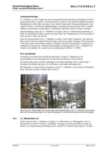 Fotografier av en løsmasseskråning og bekker i terrenget, inkludert en barnehage.