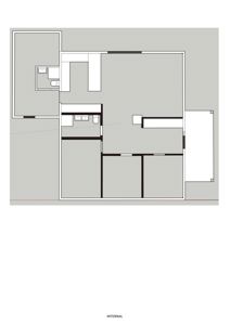 Etasjeplan (intern plan) som viser romfordeling, veggposisjon og plassering av kjøkkeninnredning.