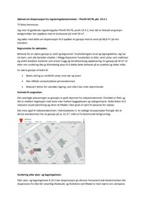 Et situasjonskart som viser eiendommen og nabolaget med bygninger og vegnett.