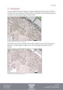 Geologiske kart (berggrunn og løsmasser) over et tiltaksområde med tegnforklaring.