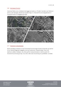 Historiske flyfoto over et område med blokkene, vist i fire ulike år (1948, 1974, 1980, 2024).