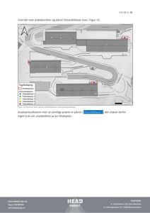 Kart over prøvepunkter og påvist tilstandsklasse for en bygning