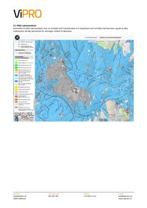 Et løyssmasskart (NCU) som viser geologiske forhold og risikonområder for et område ved Transtetkroken.