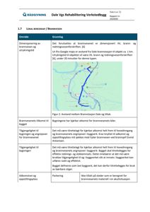 Kart som viser en rute (blå linje) mellom Brannstasjon Dale og et tiltaksområde, inkludert avstand og tid.