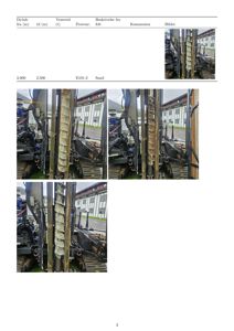 Fotografier av boreutstyr i felt under utførelse av grunnundersøkelse.