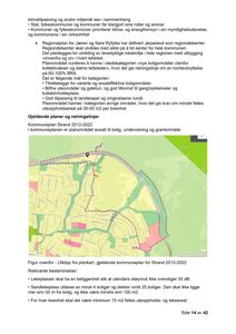 Et utklipp fra plankart som viser arealbruksplanlegging for Strand kommune, inkludert fargekodet arealbruk og en markert tomt.