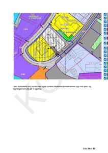 Situasjonsplan som viser tomtens plassering i forhold til nabolag, veier og arealreguleringer (BYA, BUA).