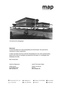 Sort-hvitt fotografi av Herredshuset før påbygging.